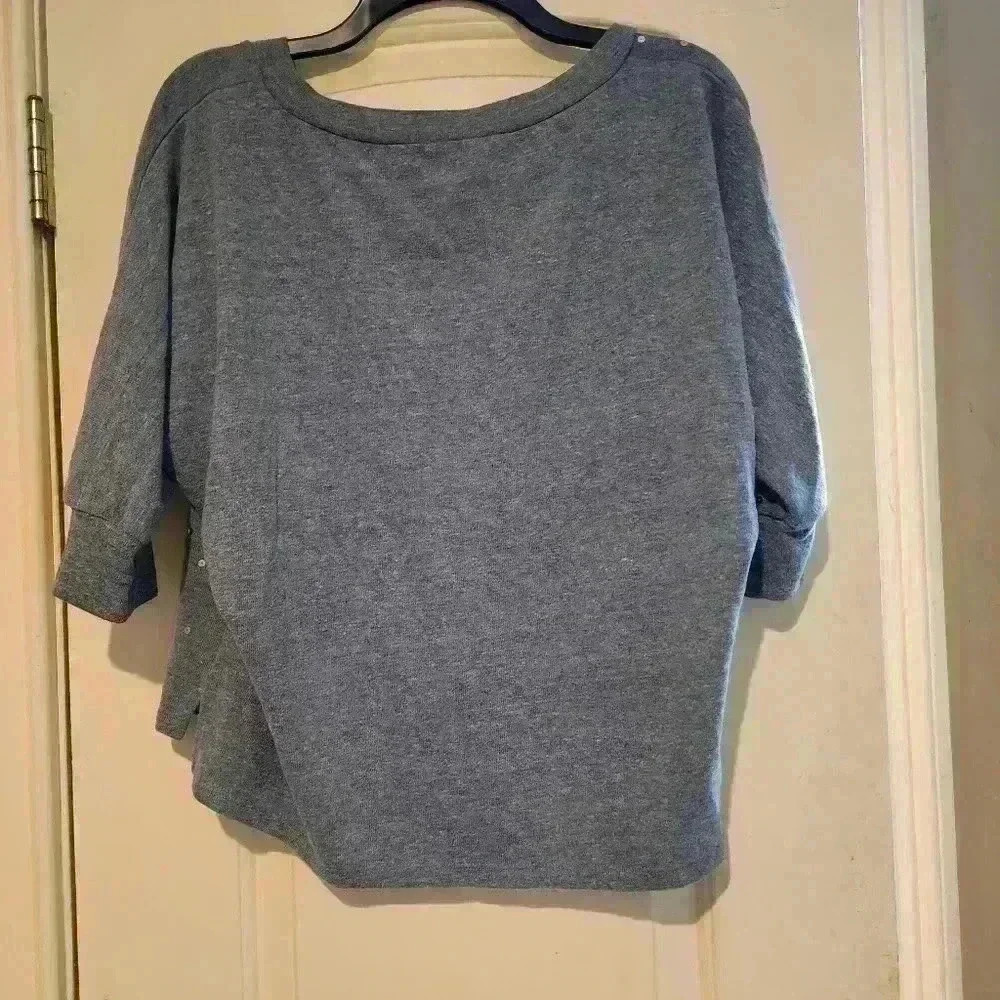 161 Splendid gray and sequins dolman sleeve heather gray size small - Picture 6 of 6